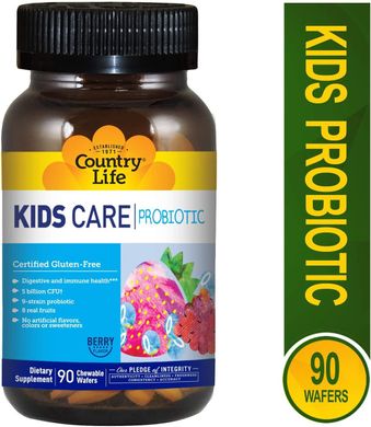 Country Life KIDS CARE Пробиотик 90 жевательных пастилок
